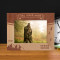 Eat Sleep Hunt Personalized Wooden Frame-7" x 5" Brown Horizontal