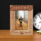Hunting When You're Out In The Woods With Weapon Personalized Wooden Frame 4" x 6" Brown (Vertical)