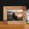Hunting Season Personalized Wooden Frame 7" x 5" Brown Horizontal
