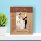 Wedding Day Love Recognizes No Barriers Personalized Wooden Frame 3 1/2" x 5" Brown (Vertical)