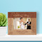 Wedding Day Love Recognizes No Barriers Personalized Wooden Frame-5" x 3 1/2" Brown Horizontal