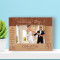 Wedding Day Love Recognizes No Barriers Personalized Wooden Frame-6" x 4" Brown Horizontal
