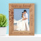 Wedding Love Is Sweet Personalized Wooden Frame 5" x 7" Brown (Vertical)