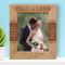Wedding Fall In Love Personalized Wooden Frame 8" x 10" Brown (Vertical)