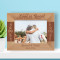 Wedding It Is Love Personalized Wooden Frame-7" x 5" Brown Horizontal