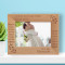 Wedding Forever Together Personalized Wooden Frame-7" x 5" Brown Horizontal
