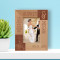 Wedding To Love And Be Loved Is To Feel The Sun From Both Sides Personalized Wooden Frame 3 1/2" x 5" Brown (Vertical)