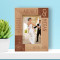 Wedding To Love And Be Loved Is To Feel The Sun From Both Sides Personalized Wooden Frame 4" x 6" Brown (Vertical)