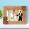 Wedding To Love And Be Loved Is To Feel The Sun From Both Sides Personalized Wooden Frame-7" x 5" Brown Horizontal