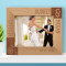 Wedding To Love And Be Loved Is To Feel The Sun From Both Sides Personalized Wooden Frame-10" x 8" Brown Horizontal