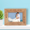 Wedding Let Love Grow Personalized Wooden Frame-6" x 4" Brown Horizontal