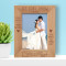 Wedding Let Love Grow Personalized Wooden Frame 5" x 7" Brown (Vertical)