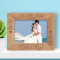 Wedding Let Love Grow Personalized Wooden Frame-7" x 5" Brown Horizontal