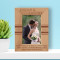 A Great Marriage Is Not When The Perfect Couple Comes Together Personalized Wooden Frame 4" x 6" Brown (Vertical)