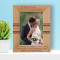 A Great Marriage Is Not When The Perfect Couple Comes Together Personalized Wooden Frame 5" x 7" Brown (Vertical)