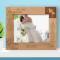 Wedding In All The World, There Is No Heart For Me Like Yours Personalized Wooden Frame-10" x 8" Brown Horizontal