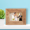 Wedding Love Blooms Personalized Wooden Frame-5" x 3 1/2" Brown Horizontal