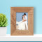 Wedding Being Deeply Loved By Someone Personalized Wooden Frame 3 1/2" x 5" Brown (Vertical)