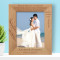 Wedding Being Deeply Loved By Someone Personalized Wooden Frame 8" x 10" Brown (Vertical)