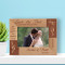 Wedding Save The Date Personalized Wooden Frame-6" x 4" Brown Horizontal