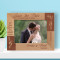 Wedding Save The Date Personalized Wooden Frame-7" x 5" Brown Horizontal