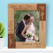 Wedding Save The Date Personalized Wooden Frame 8" x 10" Brown (Vertical)