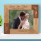 Wedding Save The Date Personalized Wooden Frame-10" x 8" Brown Horizontal