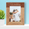 Our Wedding That Word Is Love Personalized Wooden Frame 5" x 7" Brown (Vertical)
