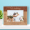 Our Wedding That Word Is Love Personalized Wooden Frame-7" x 5" Brown Horizontal