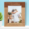 Our Wedding That Word Is Love Personalized Wooden Frame 8" x 10" Brown (Vertical)