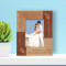 Wedding From My Dreams Personalized Wooden Frame 3 1/2" x 5" Brown (Vertical)