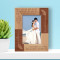 Wedding From My Dreams Personalized Wooden Frame 4" x 6" Brown (Vertical)