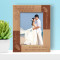 Wedding From My Dreams Personalized Wooden Frame 5" x 7" Brown (Vertical)