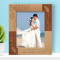 Wedding From My Dreams Personalized Wooden Frame 8" x 10" Brown (Vertical)