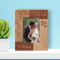 Wedding Forever Together Personalized Wooden Frame 3 1/2" x 5" Brown (Vertical)
