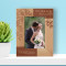 Wedding Forever Together Personalized Wooden Frame 4" x 6" Brown (Vertical)