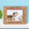 Wedding From My Dreams Personalized Wooden Frame-7" x 5" Brown Horizontal