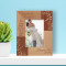 There Is No Remedy For Love But To Love More Personalized Wooden Frame 3 1/2" x 5" Brown (Vertical)