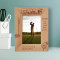 Happiness Is A long Walk With A Putter Personalized Wooden Frame 4" x 6" Brown (Vertical)
