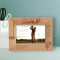 Happiness Is A long Walk With A Putter Personalized Wooden Frame-6" x 4" Brown Horizontal