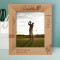 Happiness Is A long Walk With A Putter Personalized Wooden Frame 8" x 10" Brown (Vertical)