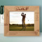 Happiness Is A long Walk With A Putter Personalized Wooden Frame-10" x 8" Brown Horizontal
