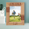Play Golf With Him Personalized Wooden Frame 5" x 7" Brown (Vertical)