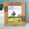 Play Golf With Him Personalized Wooden Frame 8" x 10" Brown (Vertical)