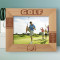 Play Golf With Him Personalized Wooden Frame-10" x 8" Brown Horizontal