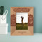 Golf Club Happiness Is A Long Walk With A Putter Personalized Wooden Frame 3 1/2" x 5" Brown (Vertical)