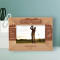 Golf Club Happiness Is A Long Walk With A Putter Personalized Wooden Frame-6" x 4" Brown Horizontal
