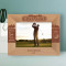 Golf Club Happiness Is A Long Walk With A Putter Personalized Wooden Frame-7" x 5" Brown Horizontal