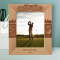 Golf Club Happiness Is A Long Walk With A Putter Personalized Wooden Frame 8" x 10" Brown (Vertical)