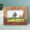 Golf To Find A Man's True Character Personalized Wooden Frame-7" x 5" Brown Horizontal